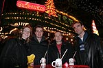 Anke, Ansgar, Dirk und Matthias auf dem Dortmunder Weihnachtsmarkt