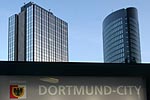 Signal Iduna und RWE-Tower in der City von Dortmund