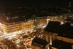 Blick von der Reinoldi-Kirche auf den Weihnachtsmarkt in Dortmund
