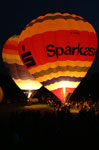 Ballons auf dem Lichterfest im Dortmunder Westfalenpark