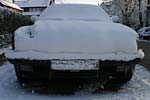 Der BMW der TwinS74 im Schnee